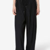Pantalon Inaya à jambes larges et ceinture superposée