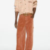 Pantalon large en velours côtelé Lorson