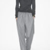 Pantalon Liska en laine vierge rayée