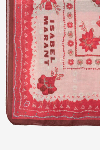Pareo en coton et soie imprimé bandana Luana
