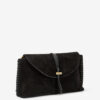 Pochette en cuir de veau suédé tressé Silao Pochette en cuir de veau suédé tressé Silao