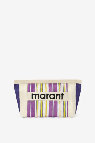 Pochette en nylon rayé Powden