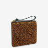 Pochette plate en cuir