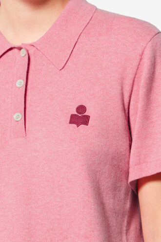 Polo en coton et laine mélangés Althea avec logo