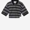 Polo en piqué de coton rayé Isalyne
