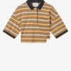 Polo en piqué de coton rayé Isalyne