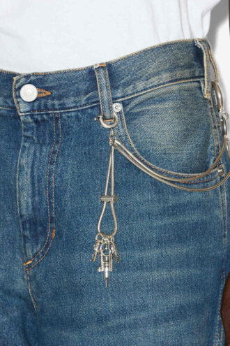 Porte-clés double en laiton Cassy