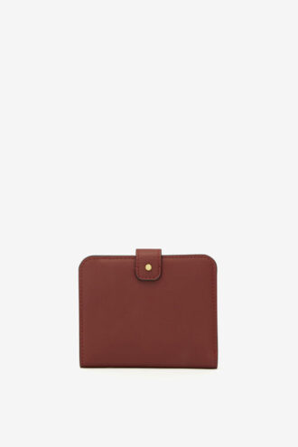 Portefeuille en cuir souple clouté Oskan