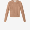 Pull ajusté en coton et laine Kalyn