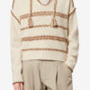 Pull à capuche en tweed de laine mérinos Romera Pull à capuche en tweed de laine mérinos Romera