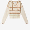Pull à capuche en tweed de laine mérinos Romera Pull à capuche en tweed de laine mérinos Romera