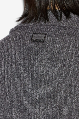 Pull à col zippé en laine Benny
