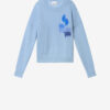 Pull Drany bicolore en mohair avec logo