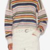 Pull Drussell rayé en mohair brossé Pull Drussell rayé en mohair brossé