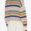 Pull Drussell rayé en mohair brossé Pull Drussell rayé en mohair brossé