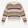 Pull Drussell rayé en mohair brossé Pull Drussell rayé en mohair brossé