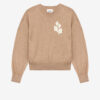 Pull en coton et laine avec logo Marisans