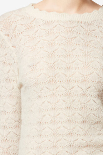 Pull en dentelle d&rsquo;alpaga Leonette