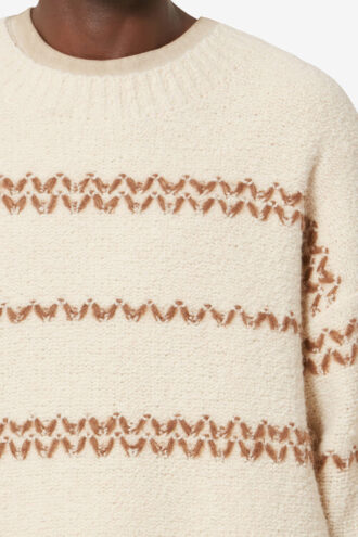 Pull en laine chinée Romain