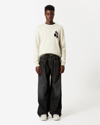 Pull en laine mélangée avec logo Evans