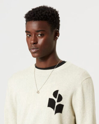 Pull en laine mélangée avec logo Evans