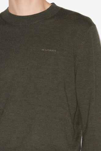 Pull en laine mérinos Basile avec logo