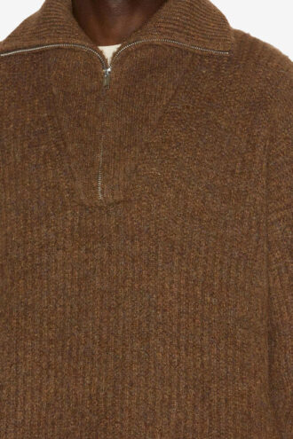 Pull en maille à col zippé Dinan