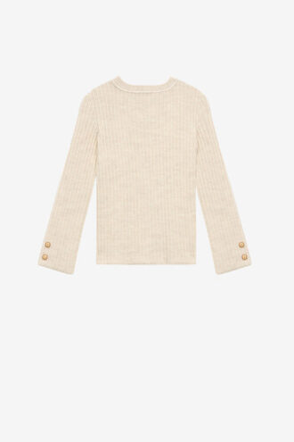 Pull en maille côtelée Dixie