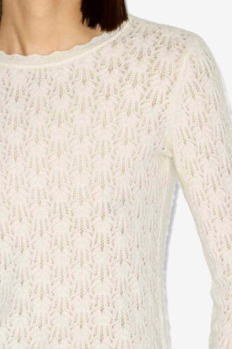 Pull en maille dentelle Obeline