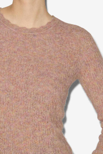 Pull en maille dentelle Obeline