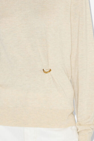 Pull en maille drapée Cosima