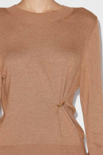 Pull en maille drapée Cosima