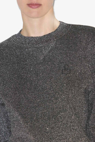 Pull en maille lurex Kelaya avec logo Pull en maille lurex Kelaya avec logo