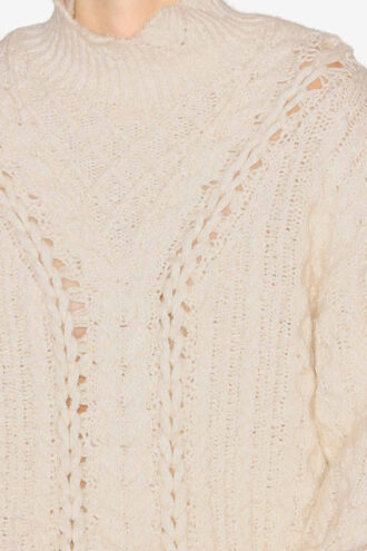 Pull en maille torsadée Bolinea