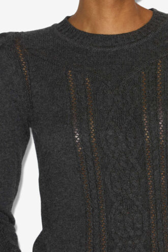 Pull en maille torsadée Kelia