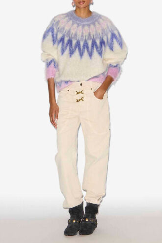 Pull Natania en mohair à motif Fair Isle Pull Natania en mohair à motif Fair Isle