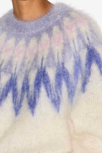 Pull Natania en mohair à motif Fair Isle Pull Natania en mohair à motif Fair Isle