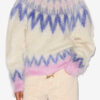 Pull Natania en mohair à motif Fair Isle