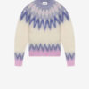 Pull Natania en mohair à motif Fair Isle