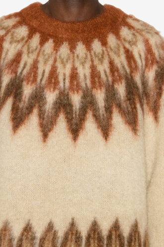 Pull Nicolas à motif Fair Isle en mohair