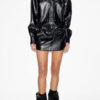 Robe chemise courte style cuir Ayali Robe chemise courte style cuir Ayali