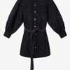 Robe chemise en chambray délavé Moe Robe chemise en chambray délavé Moe