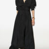 Robe chemise longue en crêpe Samantha