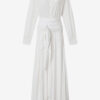 Robe chemise longue en crêpe Samantha Robe chemise longue en crêpe Samantha