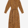 Robe chemise longue en crêpe Samantha