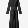 Robe chemise longue en crêpe Samantha