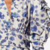Robe courte Doris en soie stretch imprimée Robe courte Doris en soie stretch imprimée
