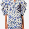 Robe courte Doris en soie stretch imprimée Robe courte Doris en soie stretch imprimée