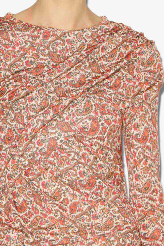Robe courte drapée en jersey Denise