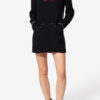 Robe courte en cady brodée de perles Youma